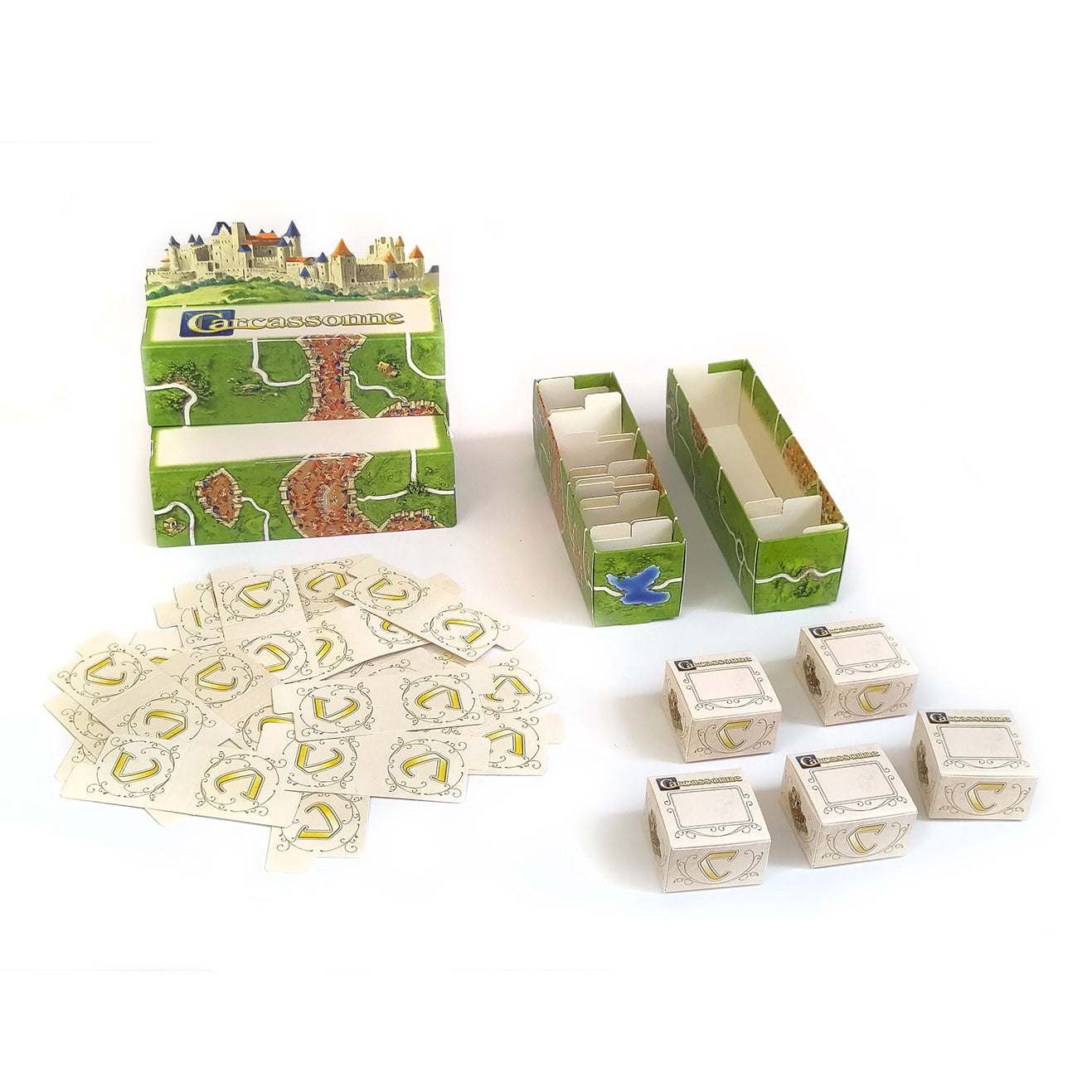 Carcassonne - 3D starting landscape + alternative inlay