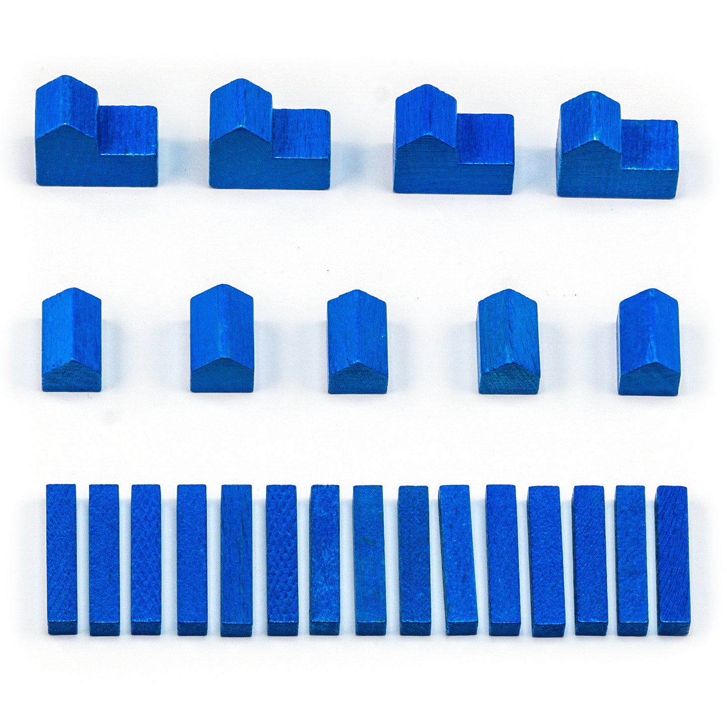 Figurines en bois Settlers - ensembles pour 1 joueur