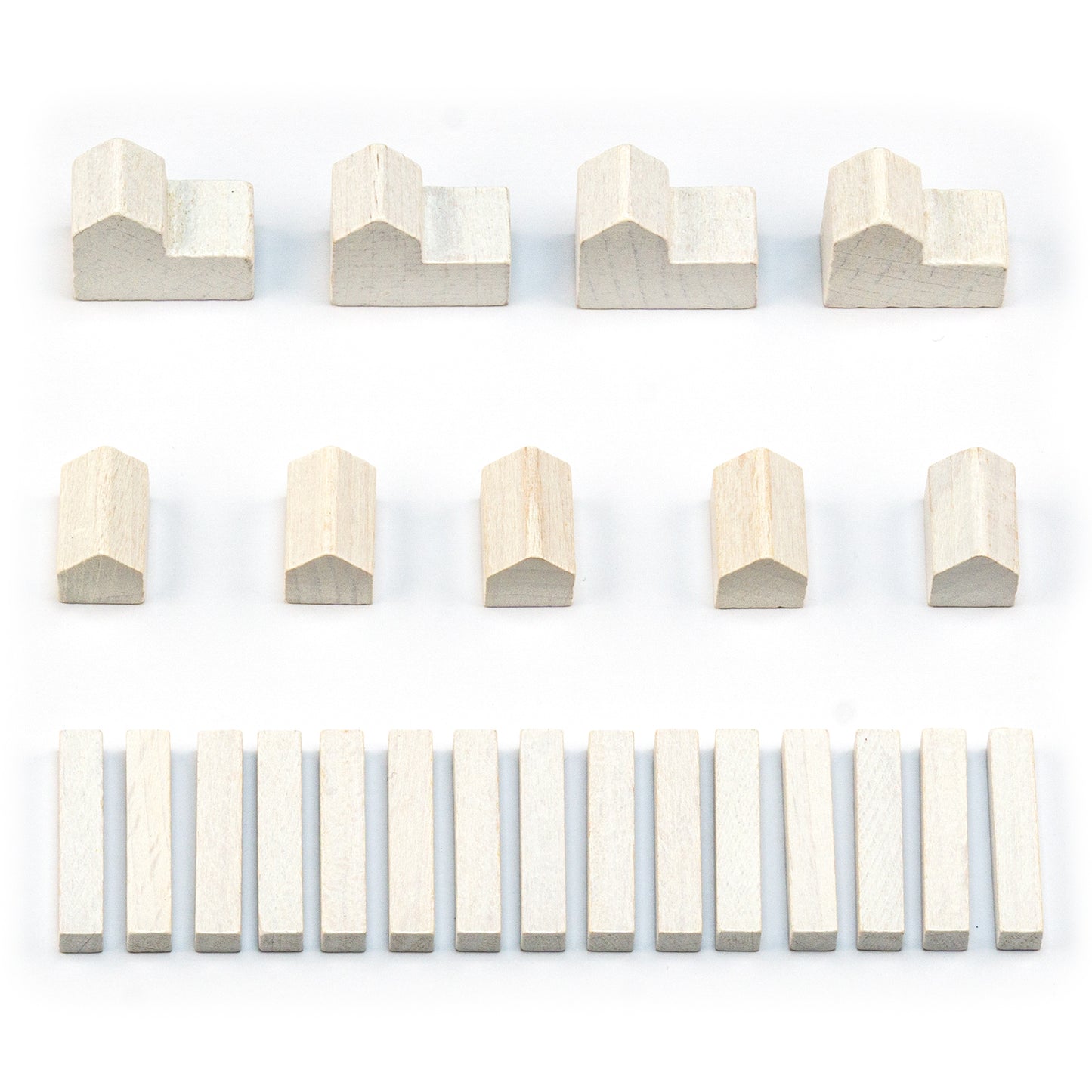 Figurines en bois Settlers - ensembles pour 1 joueur