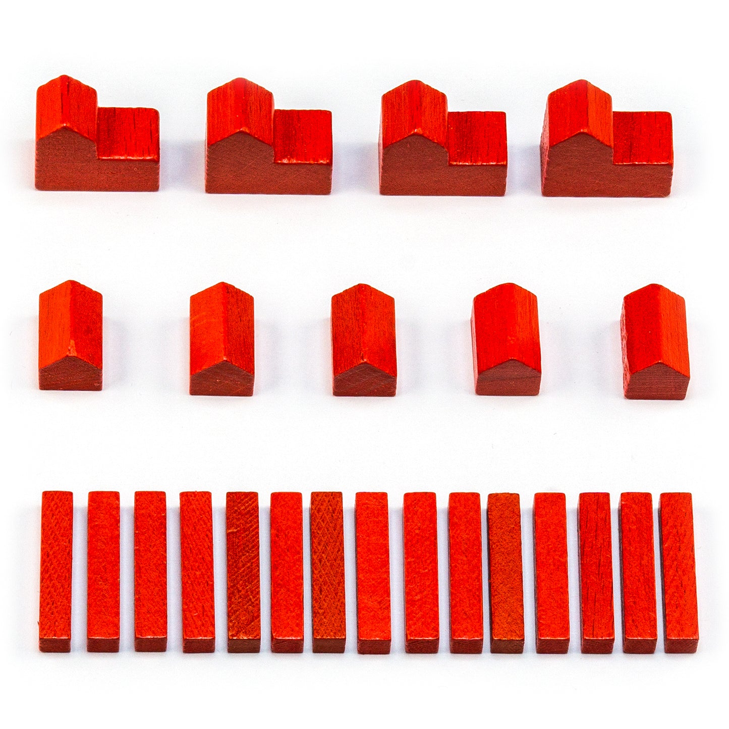 Figurines en bois Settlers - ensembles pour 1 joueur