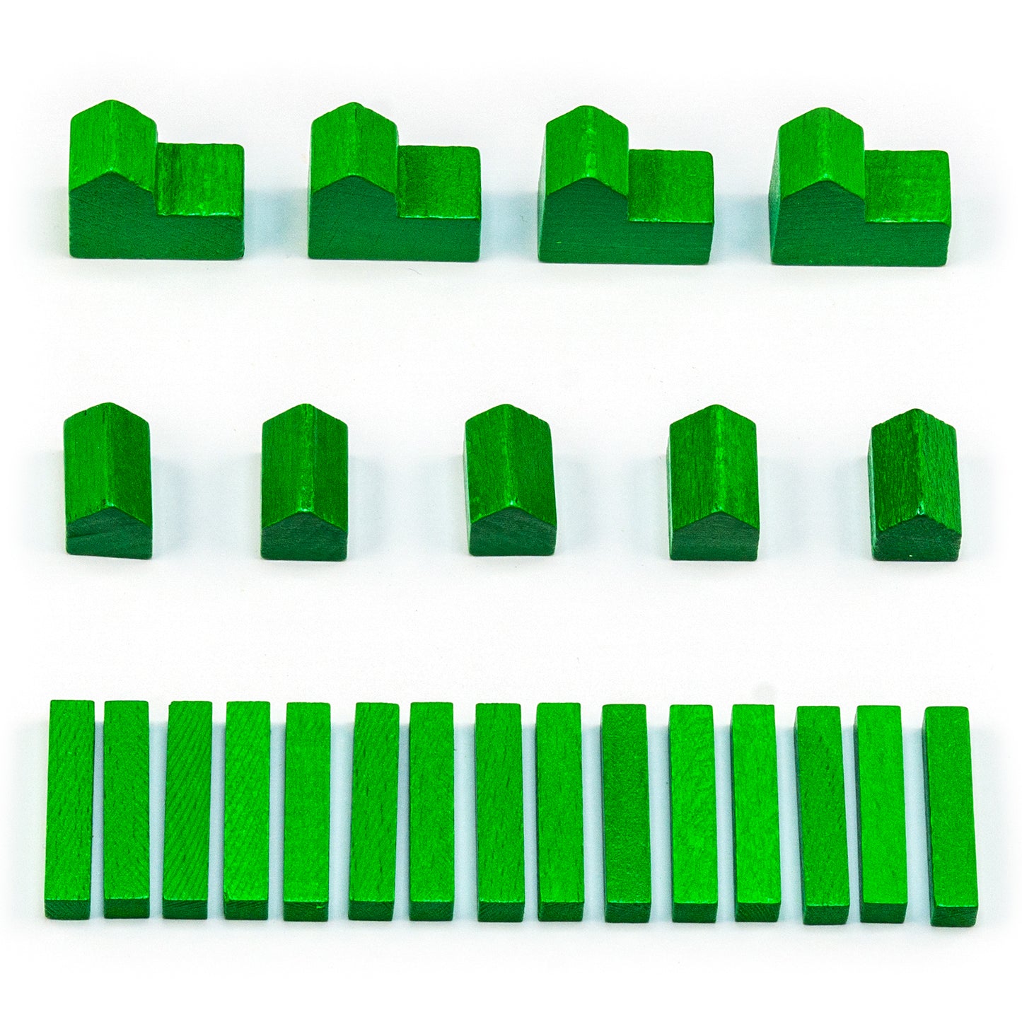 Figurines en bois Settlers - ensembles pour 1 joueur