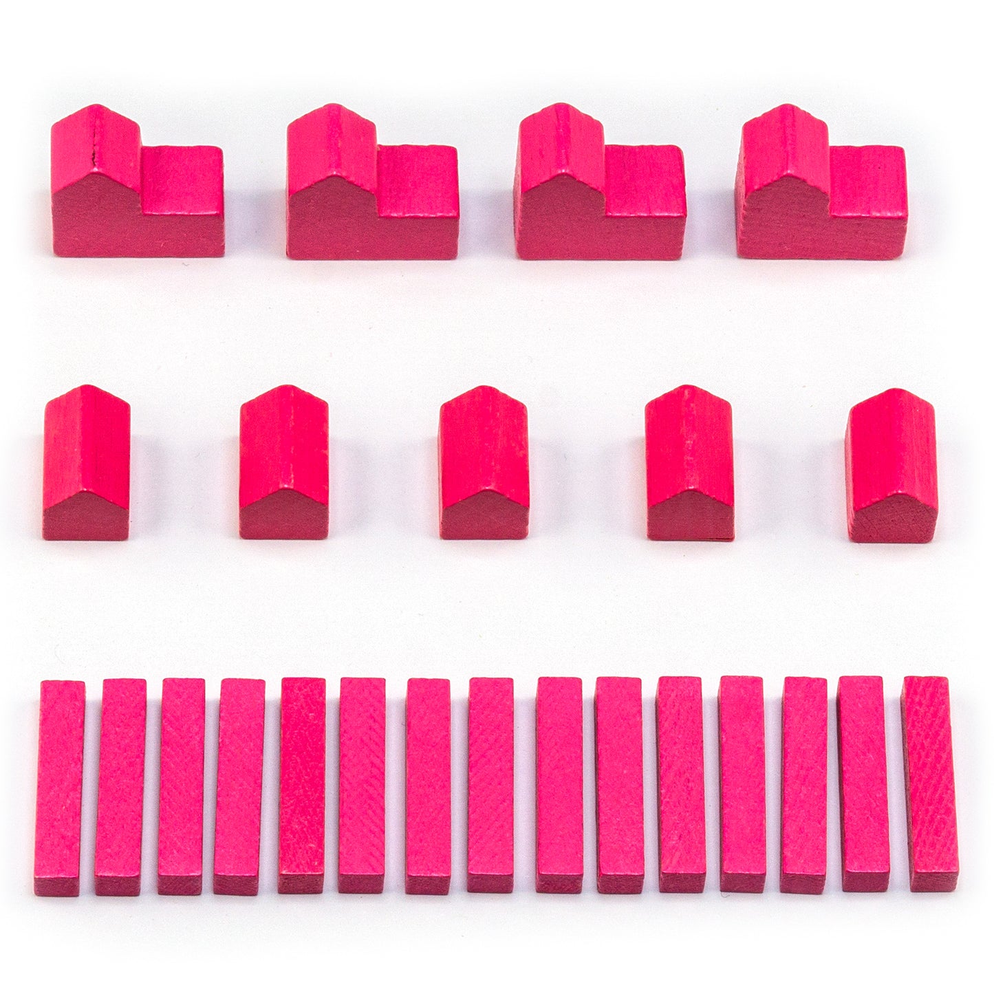 Figurines en bois Settlers - ensembles pour 1 joueur