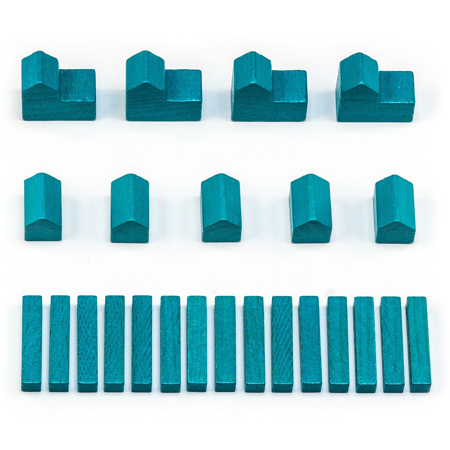 Figurines en bois Settlers - ensembles pour 1 joueur