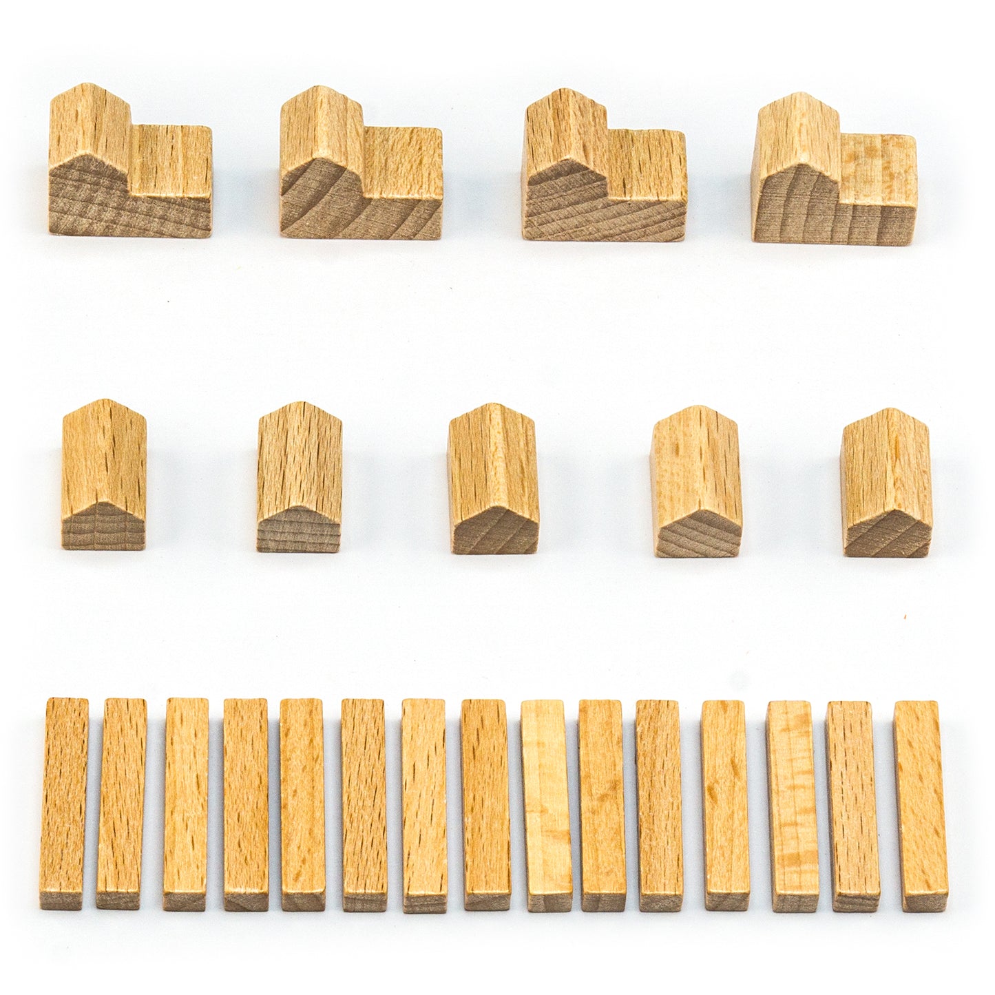 Figurines en bois Settlers - ensembles pour 1 joueur