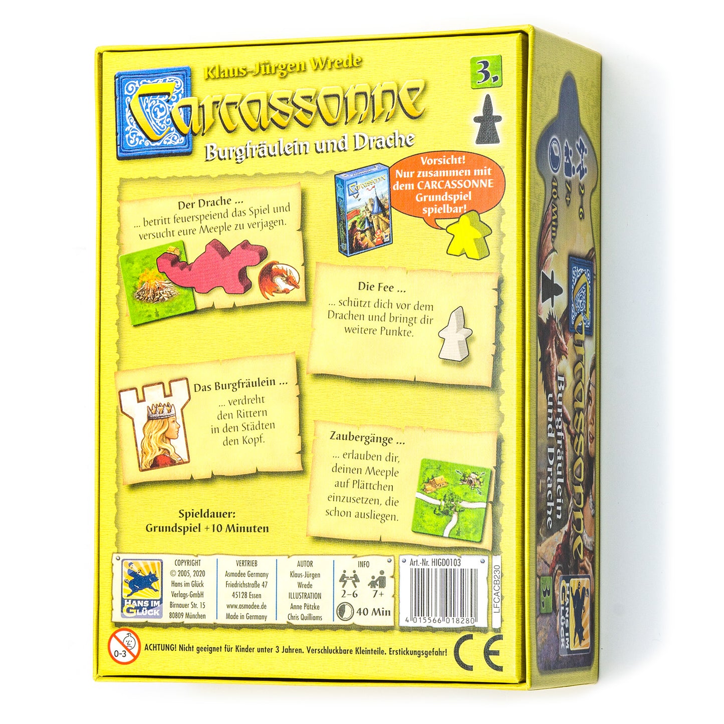 Carcassonne – 3. Burgfräulein und Drache