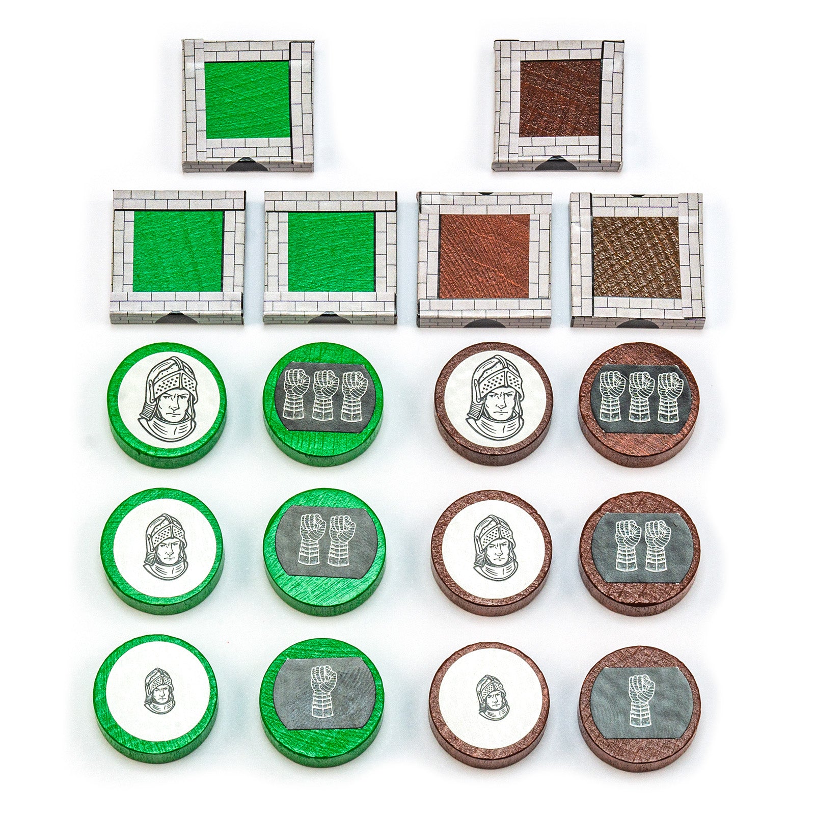 Settlers wooden figures - sets for 2 players