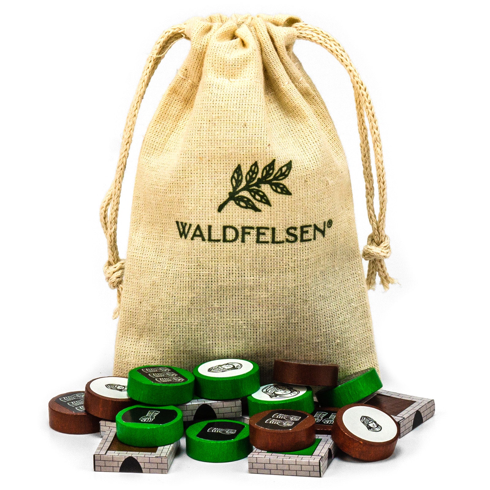 Settlers wooden figures - sets for 2 players