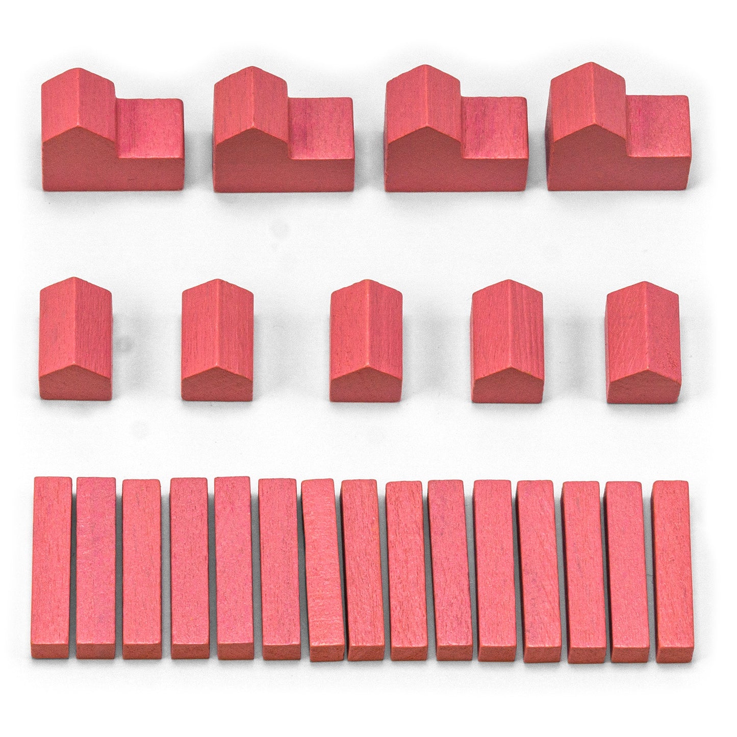 Figurines en bois Settlers - ensembles pour 1 joueur