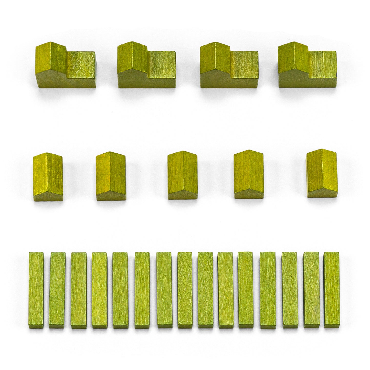 Figurines en bois Settlers - ensembles pour 1 joueur