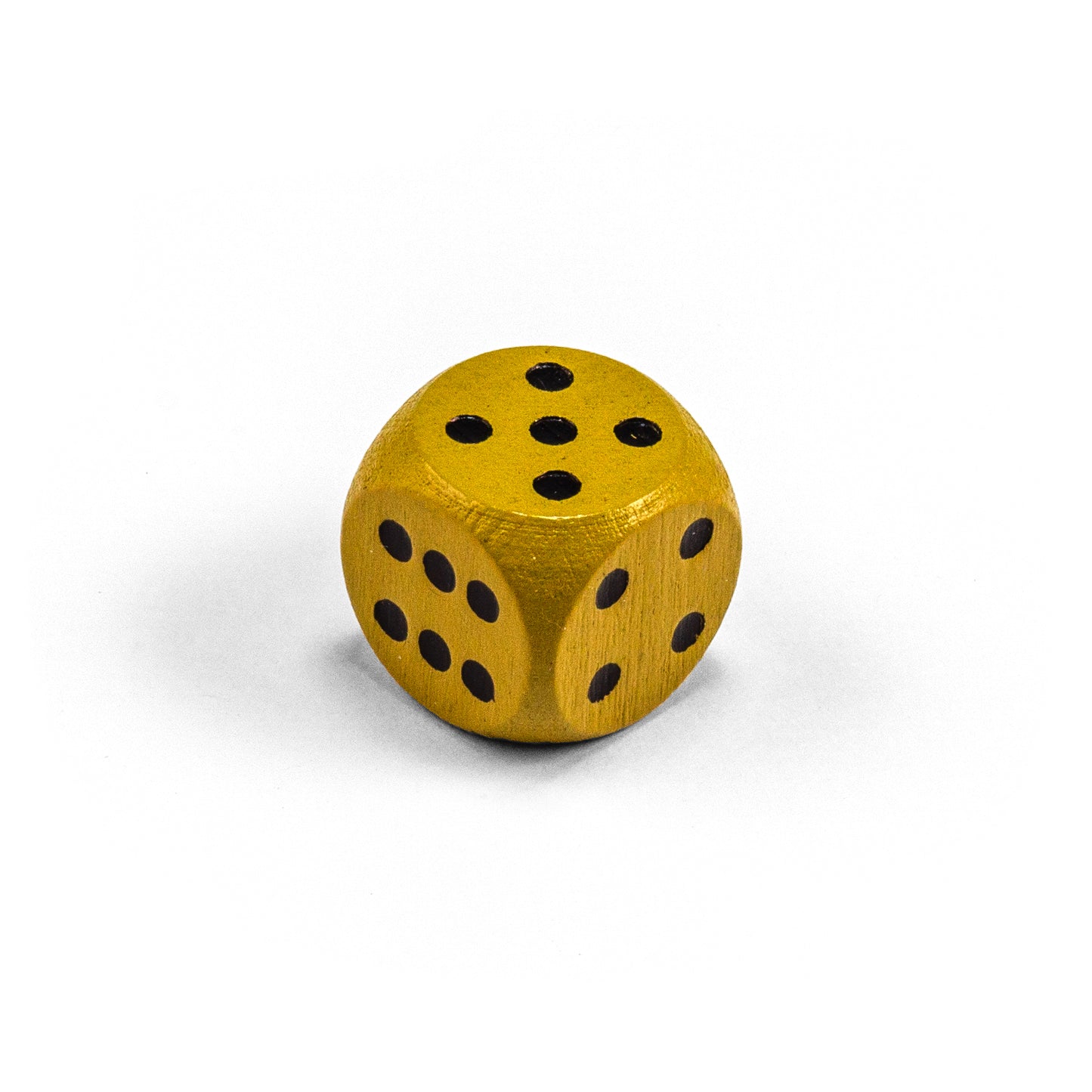 wooden dice with black eyes (16 mm)