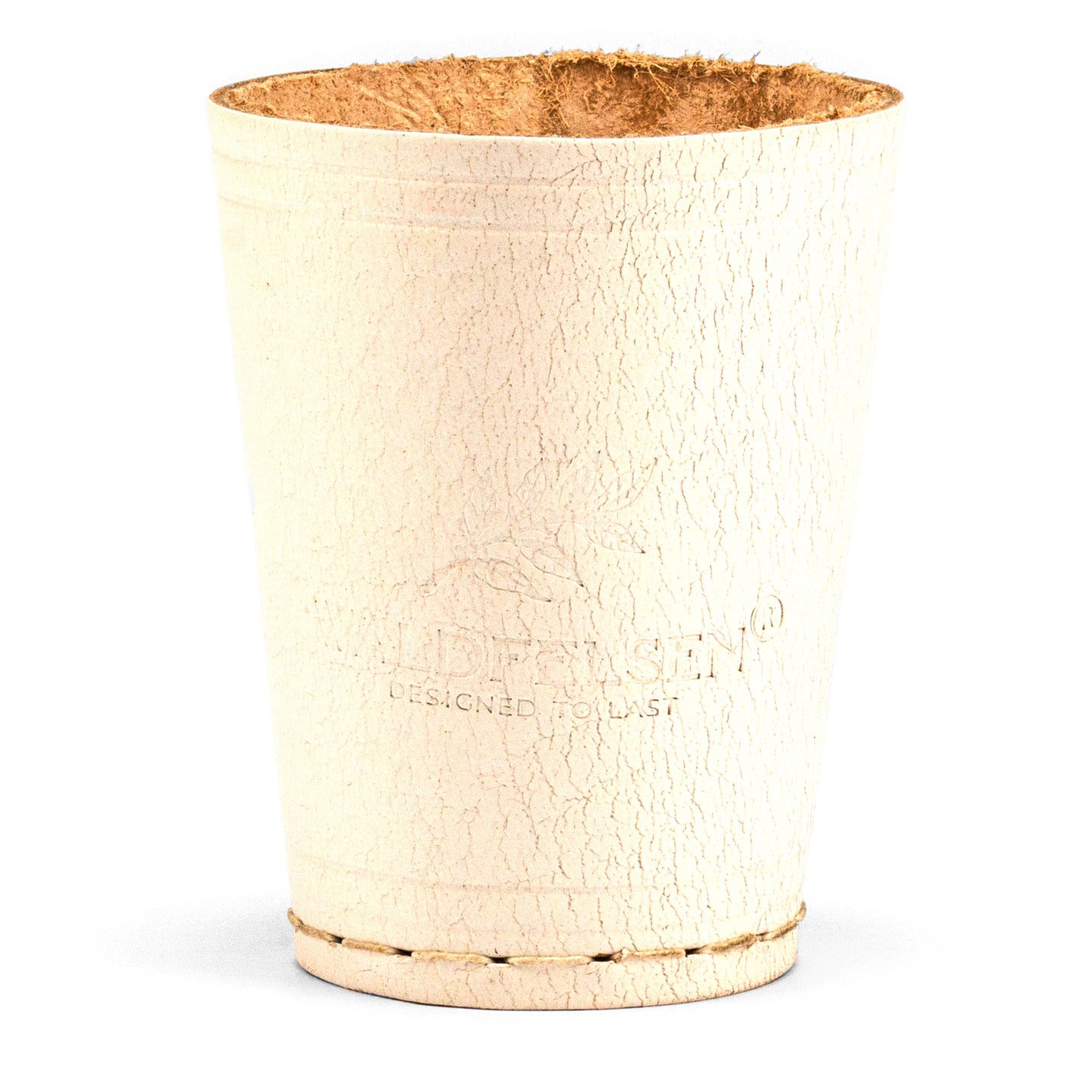 Coupe à dés en cuir véritable (9 cm)