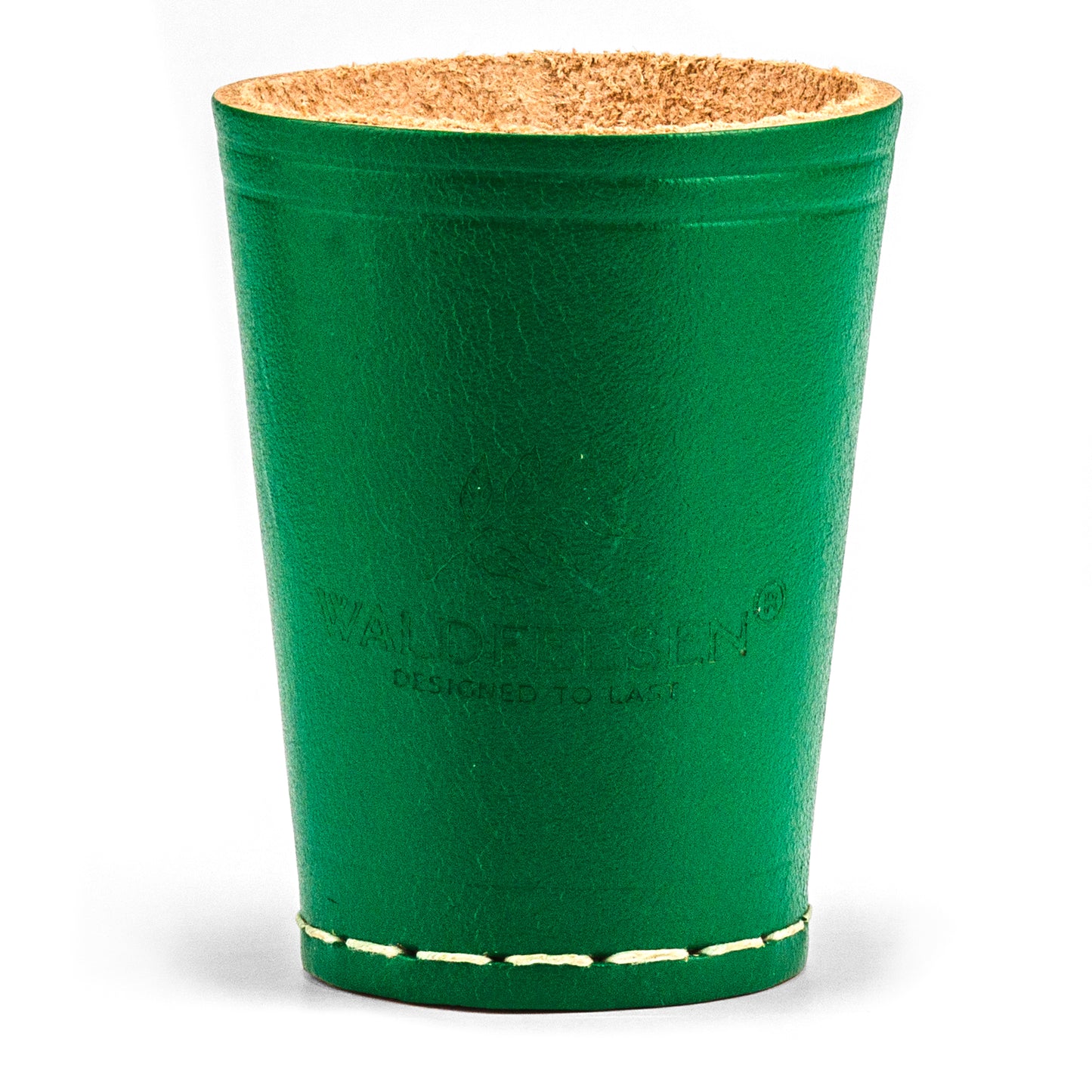 Coupe à dés en cuir véritable (9 cm)