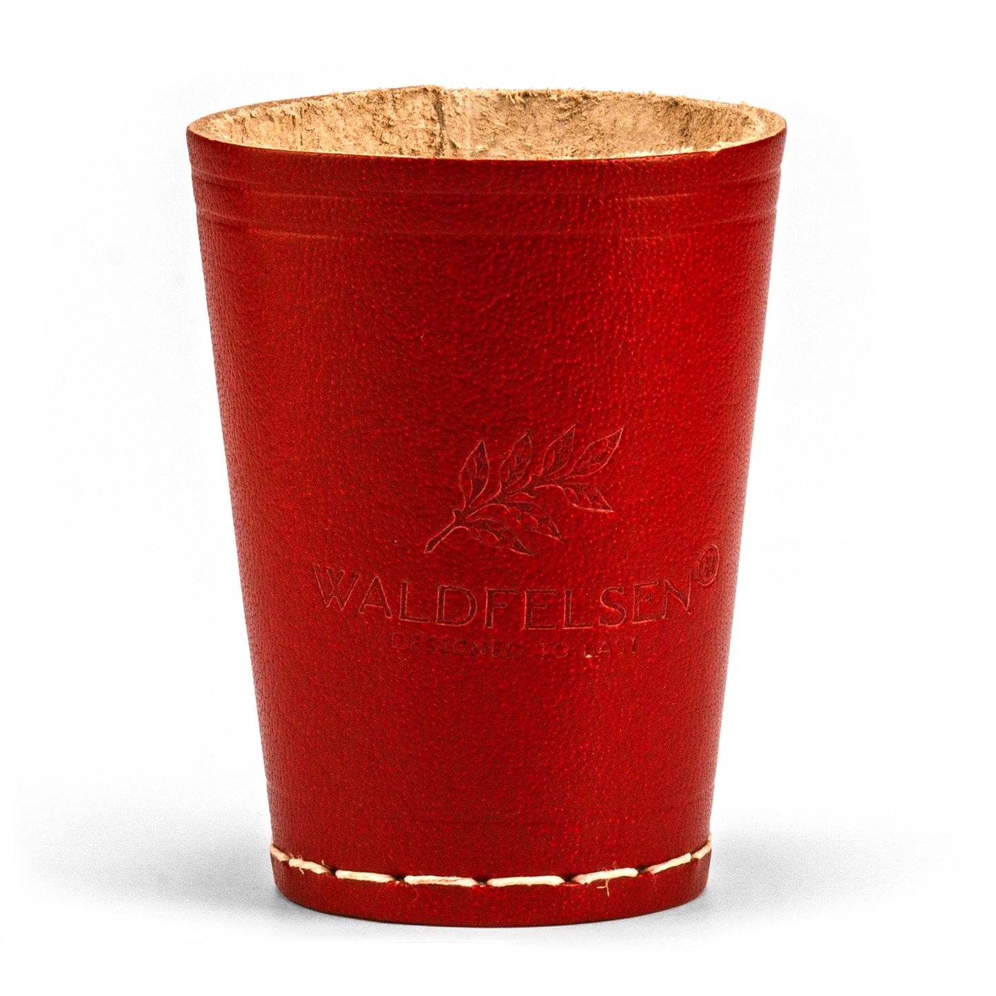 Coupe à dés en cuir véritable (9 cm)