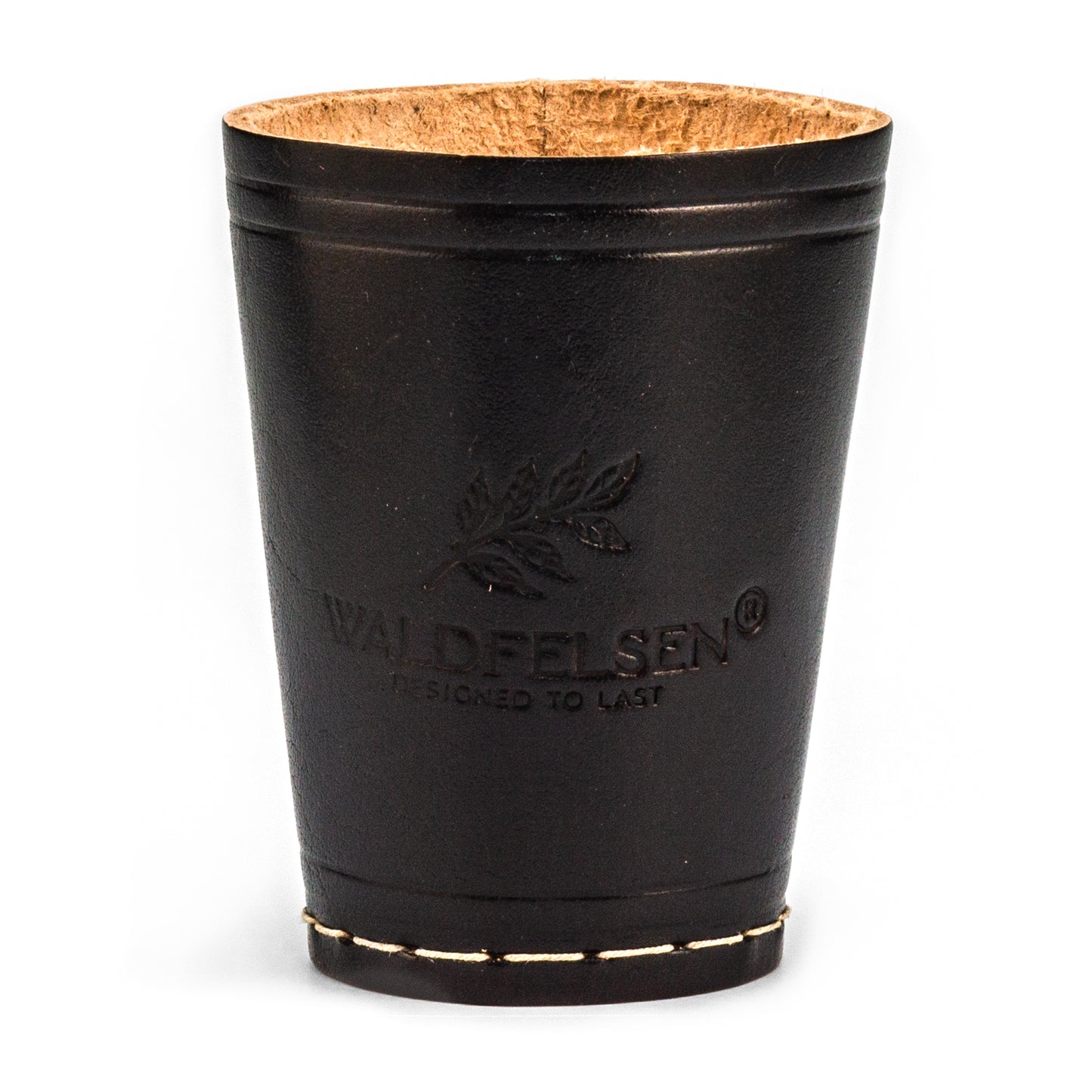 Coupe à dés en cuir véritable (9 cm)