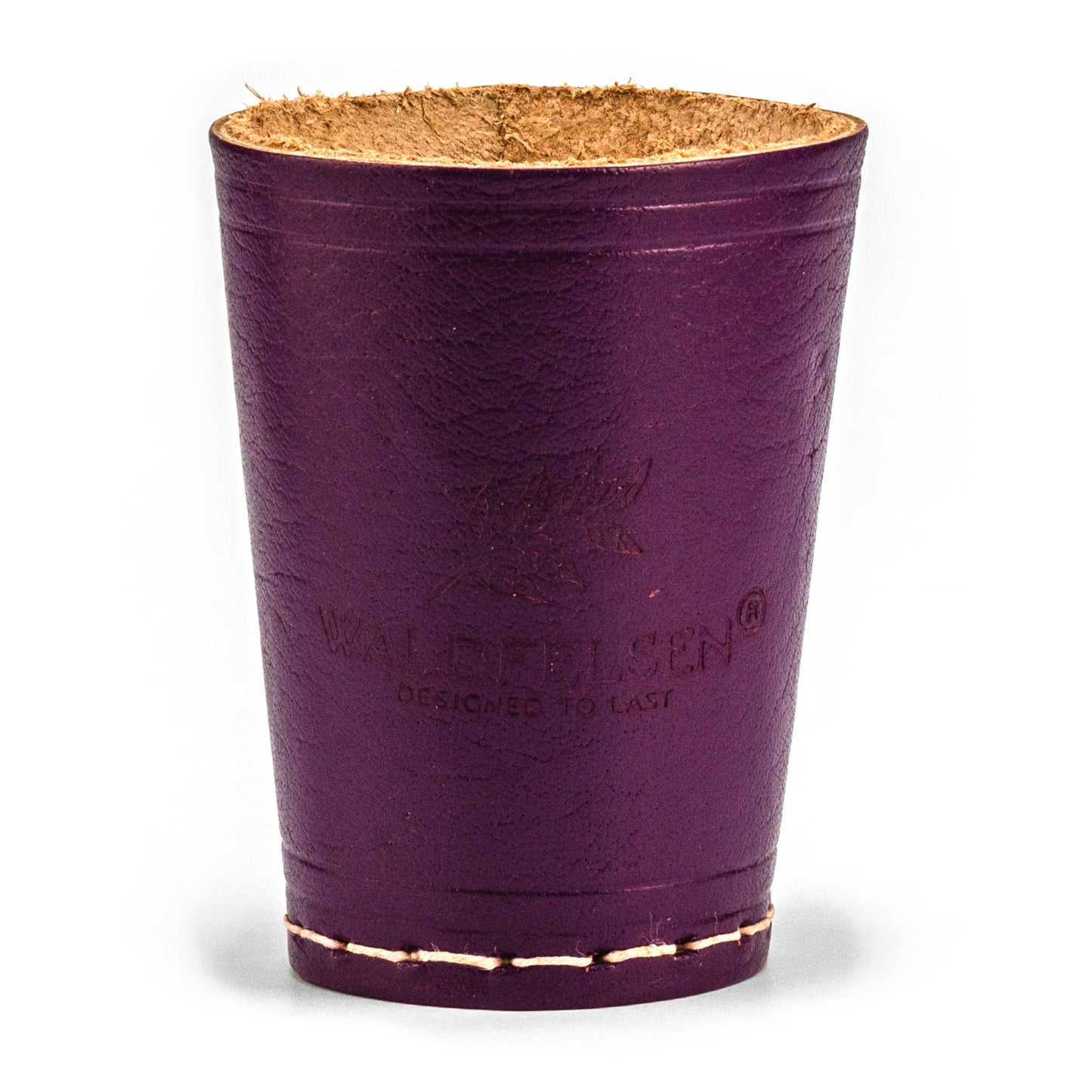 Coupe à dés en cuir véritable (9 cm)