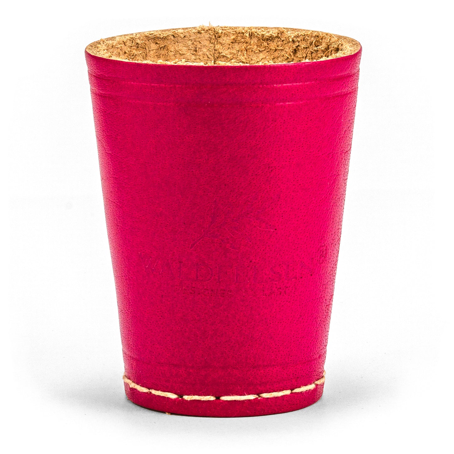 Coupe à dés en cuir véritable (9 cm)