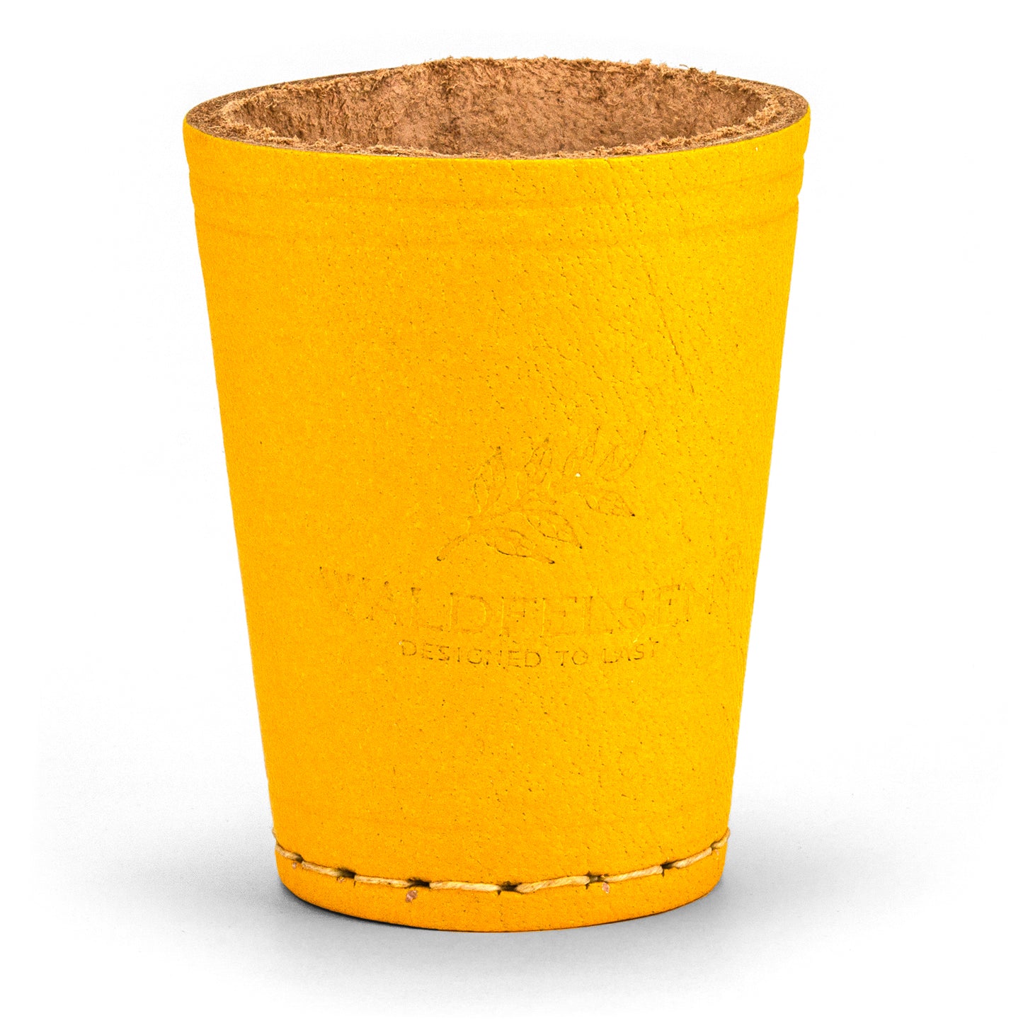 Coupe à dés en cuir véritable (9 cm)