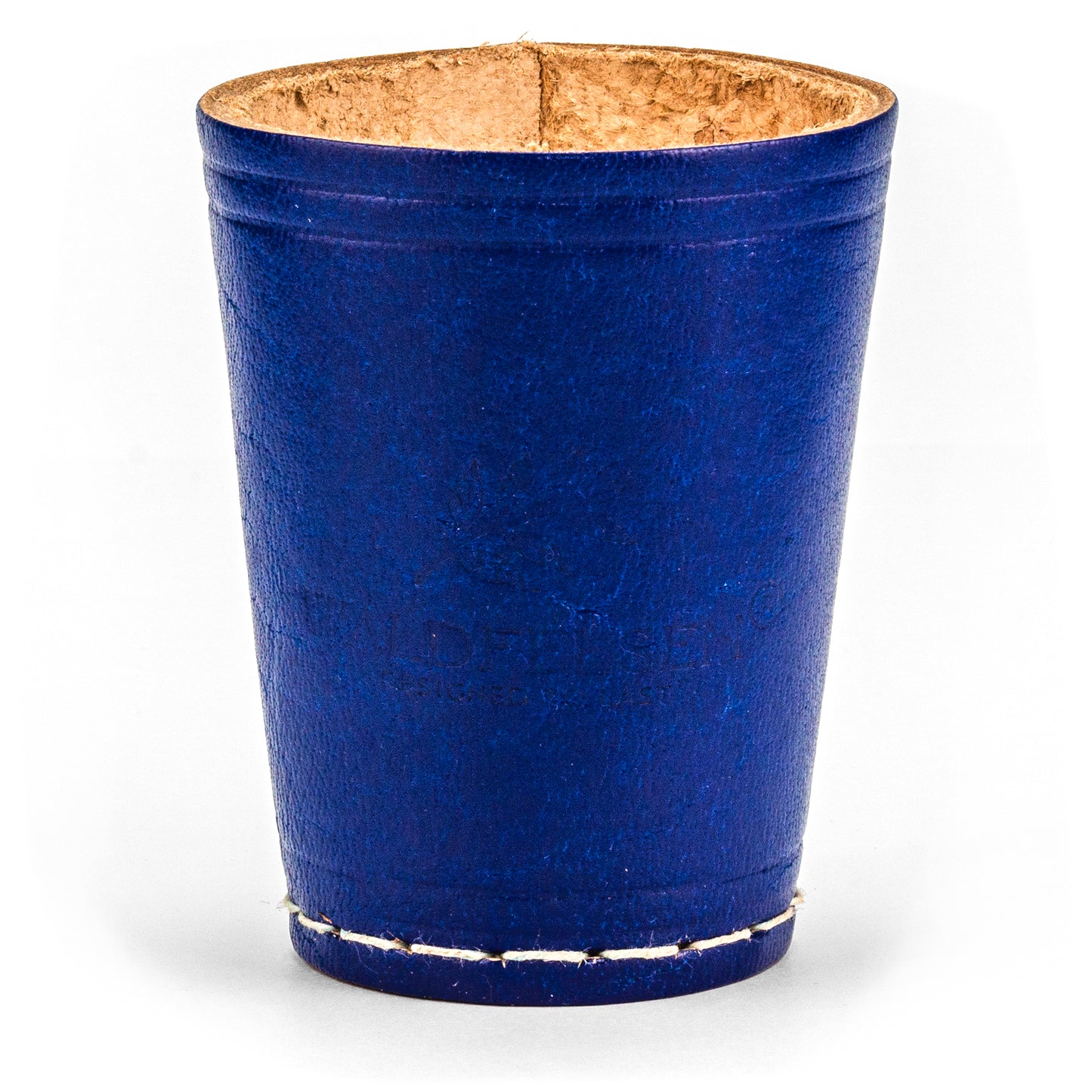 Coupe à dés en cuir véritable (9 cm)