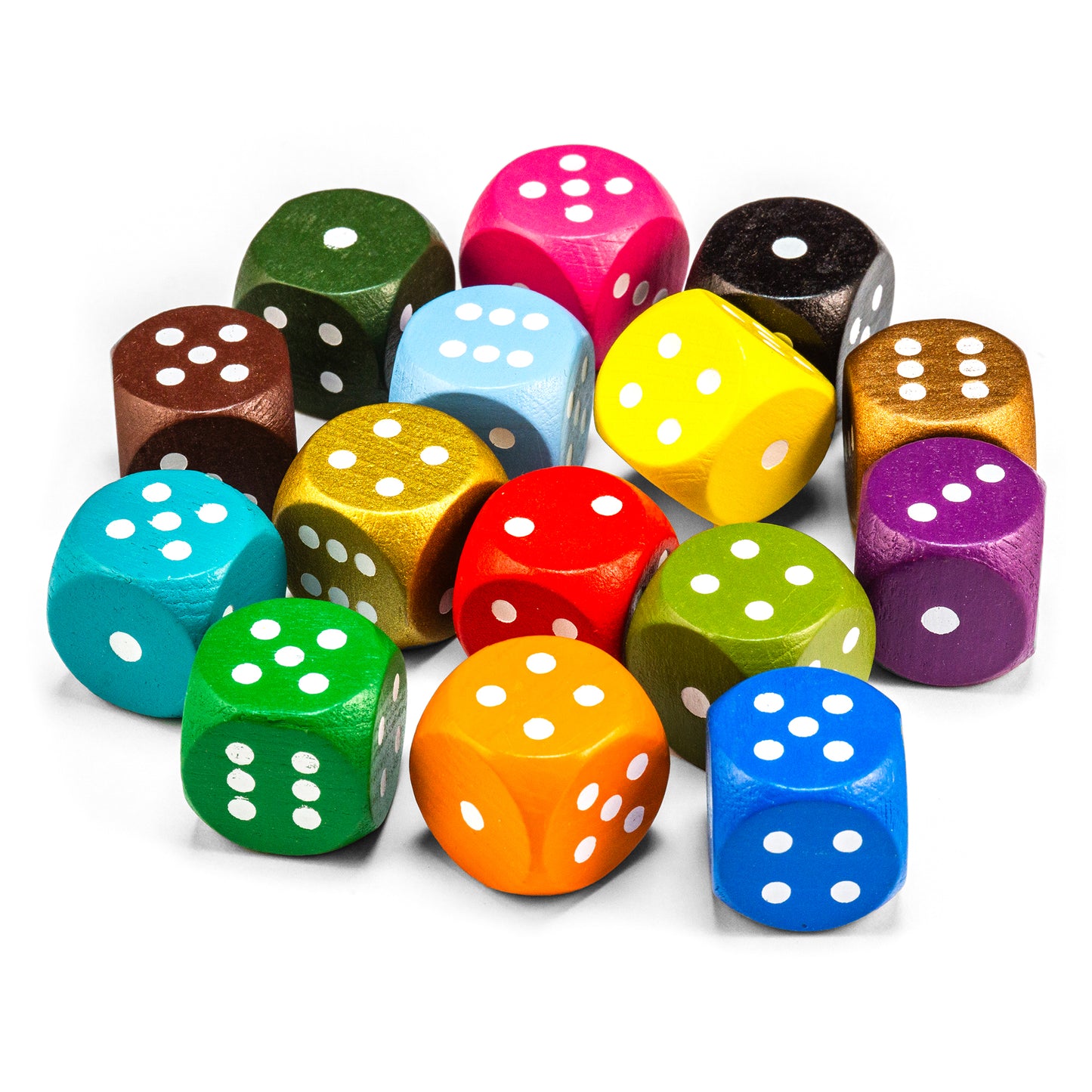 Holzwürfel mit weißen Augen (20 mm)