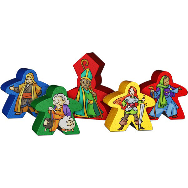 Carcassonne - Meeple-Sticker aus der Jubiläums-Edition