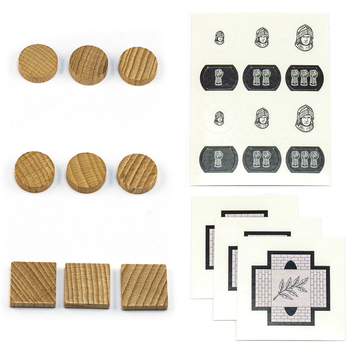 Figurines en bois Settlers - ensembles pour 1 joueur