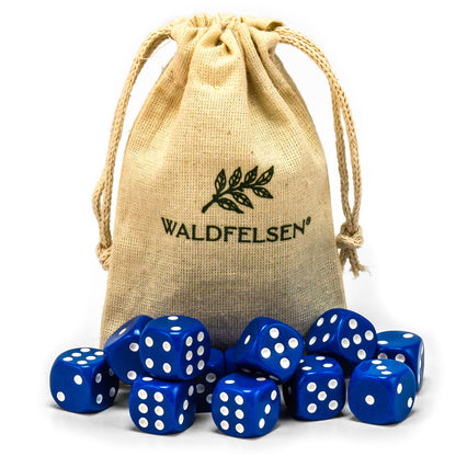 6-50 Standard Würfel 16 mm Stoffbeutel Spielwürfel Würfelset Säckchen 6-seitig