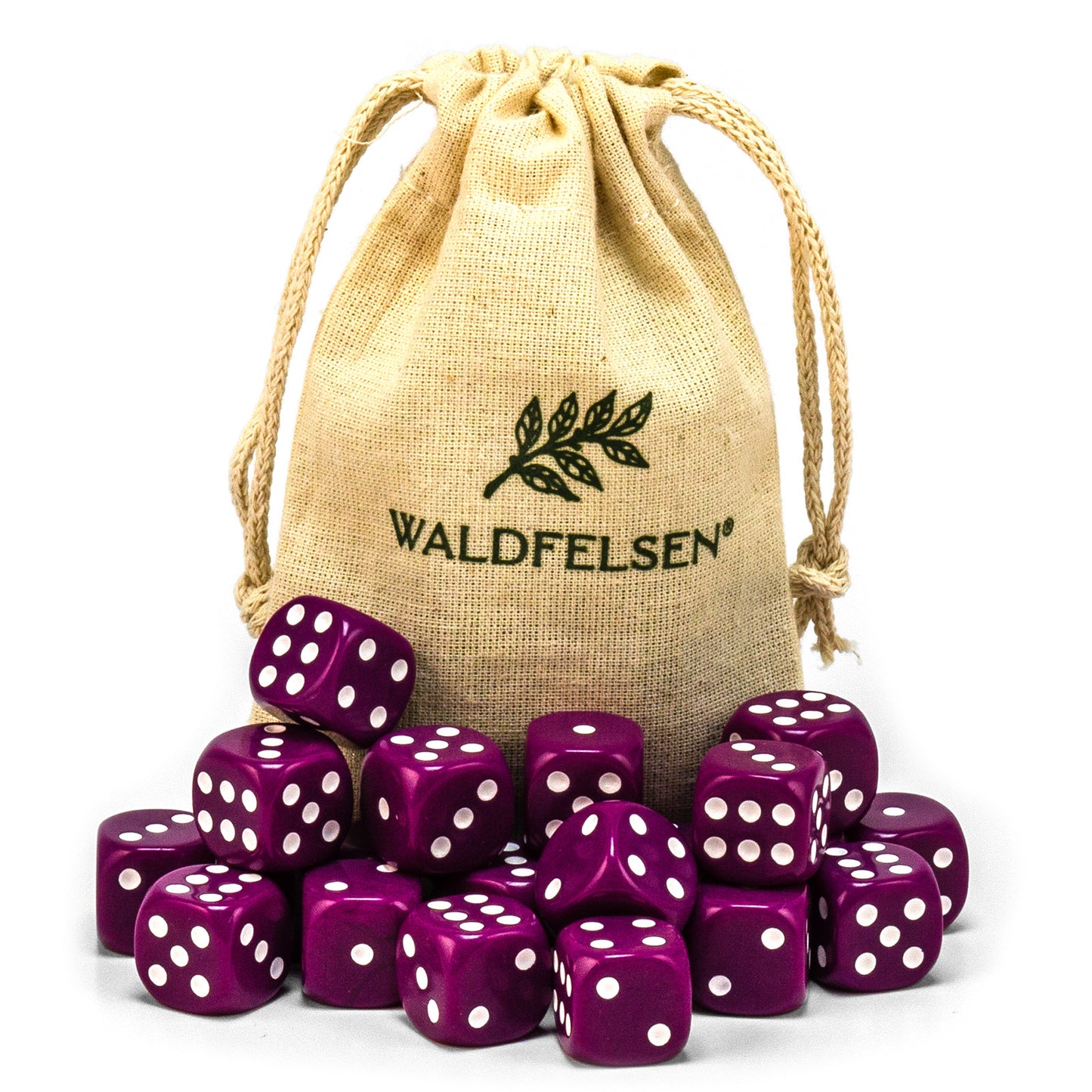 6-50 Standard Würfel 16 mm Stoffbeutel Spielwürfel Würfelset Säckchen 6-seitig