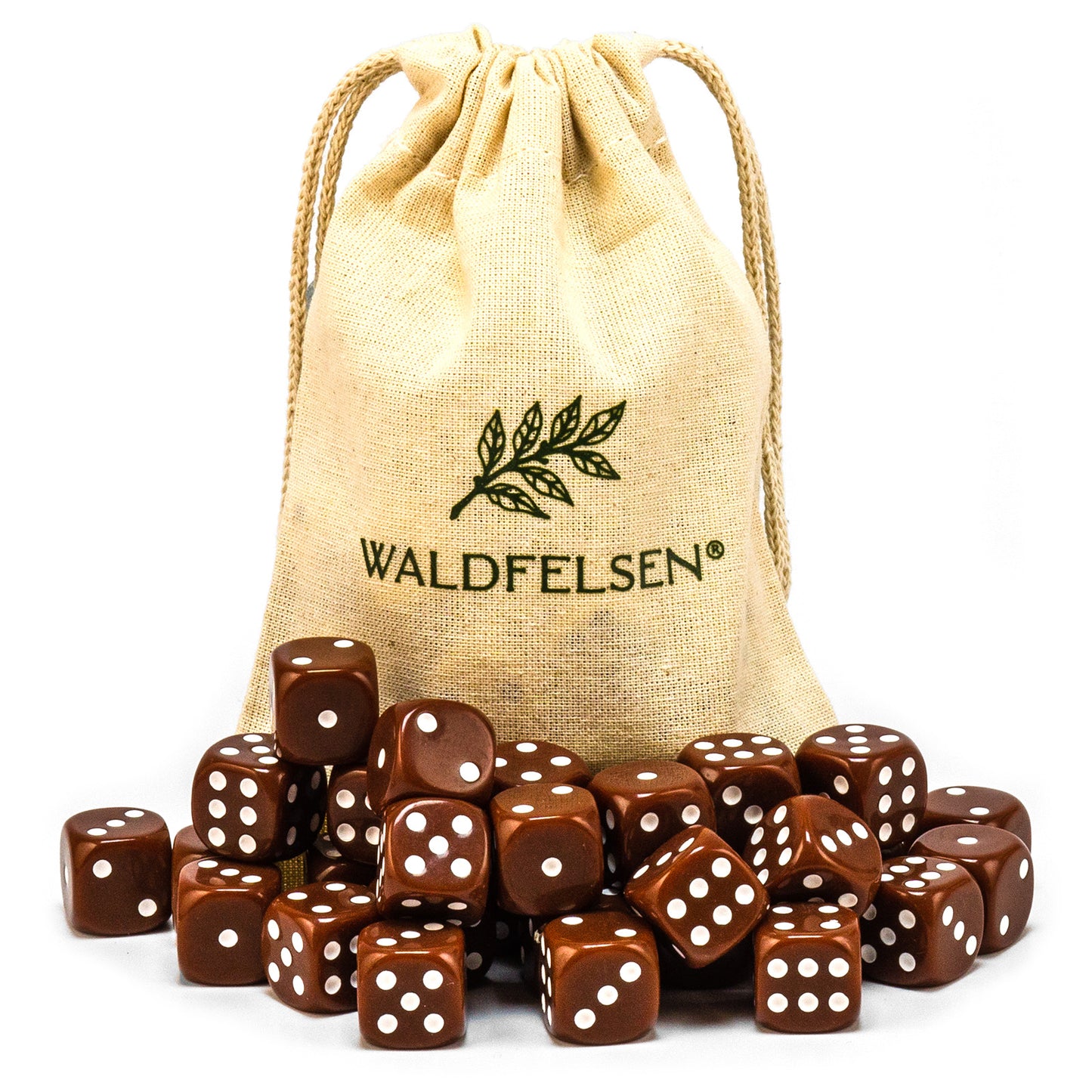 6-50 Standard Würfel 16 mm Stoffbeutel Spielwürfel Würfelset Säckchen 6-seitig