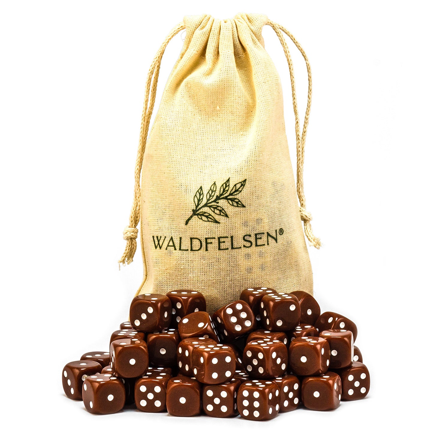 6-50 Standard Würfel 16 mm Stoffbeutel Spielwürfel Würfelset Säckchen 6-seitig