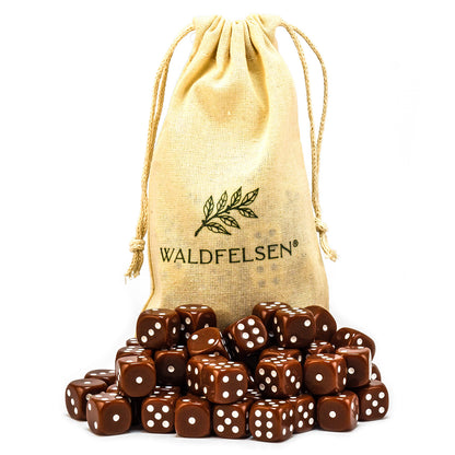 6-50 Standard Würfel 16 mm Stoffbeutel Spielwürfel Würfelset Säckchen 6-seitig