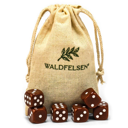 6-50 Standard Würfel 16 mm Stoffbeutel Spielwürfel Würfelset Säckchen 6-seitig