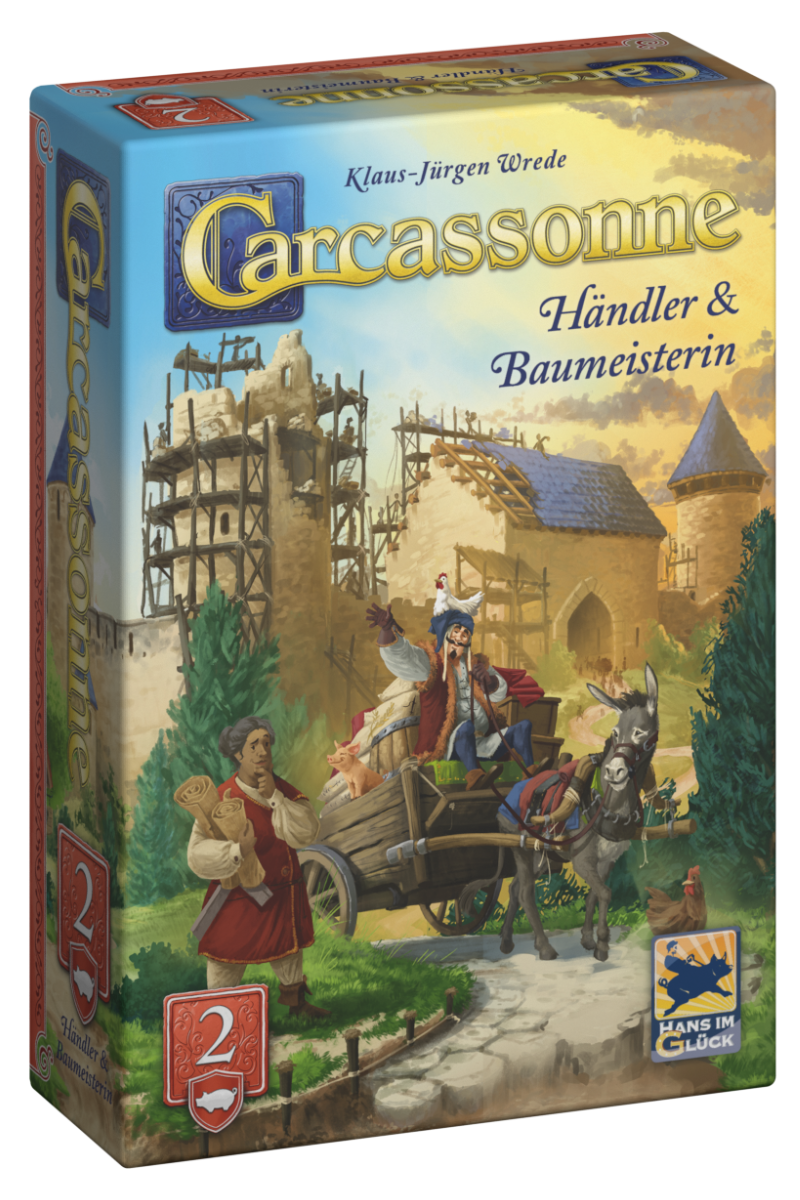 Carcassonne – 2. Händler & Baumeisterin
