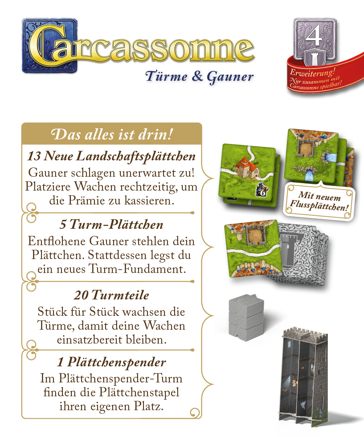 Carcassonne – 4. Türme & Gauner