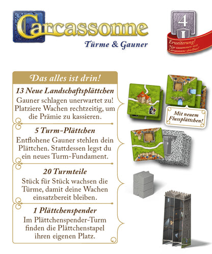 Carcassonne – 4. Türme & Gauner
