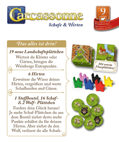 Carcassonne – 9. Schafe und Hügel