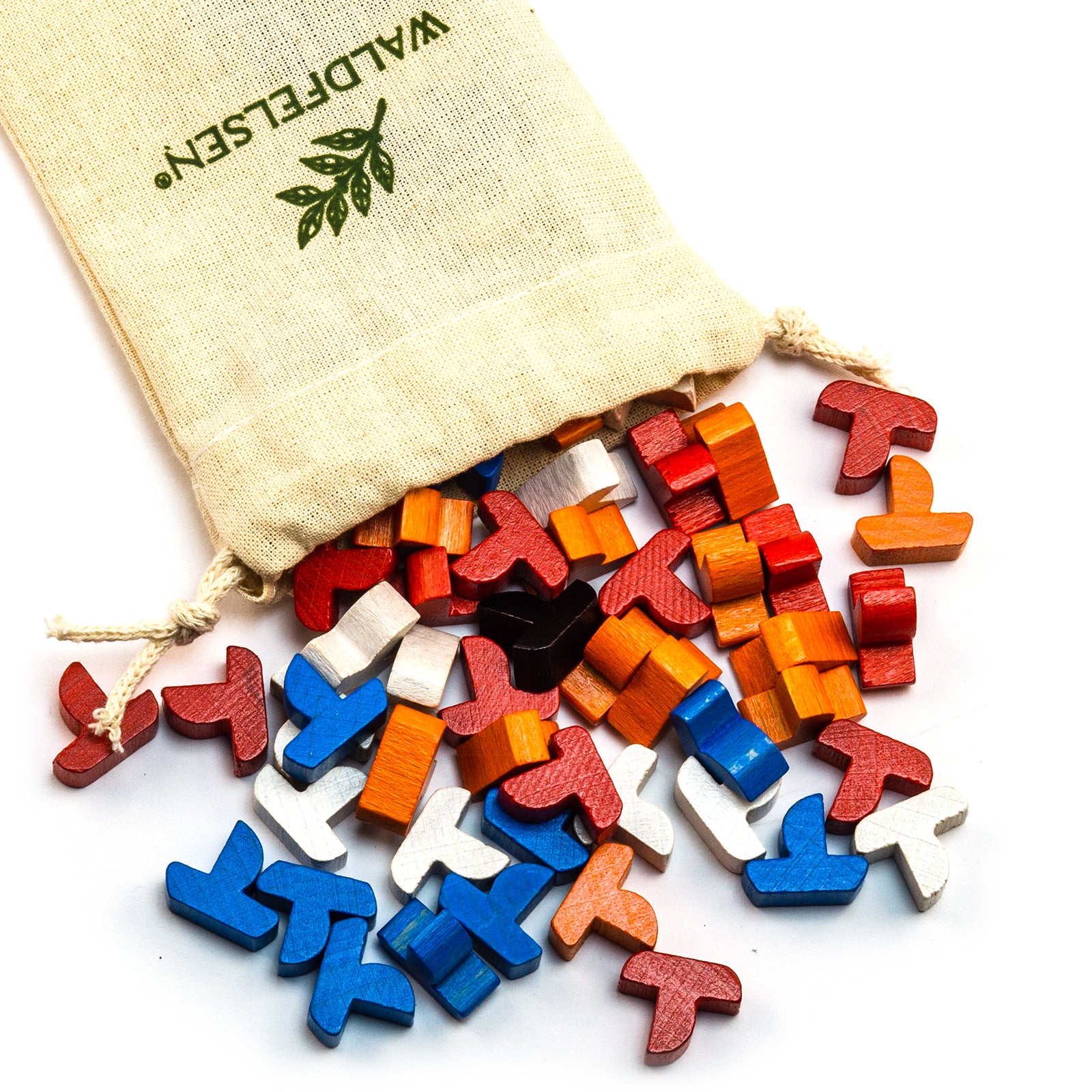 Figurines en bois Settlers - ensembles pour 4 joueurs