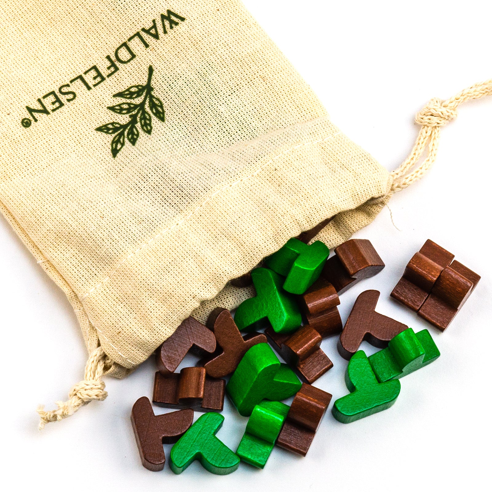 Settlers wooden figures - sets for 2 players