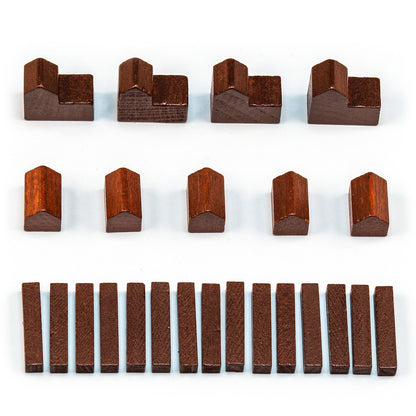 Settlers wooden figures - individual sets