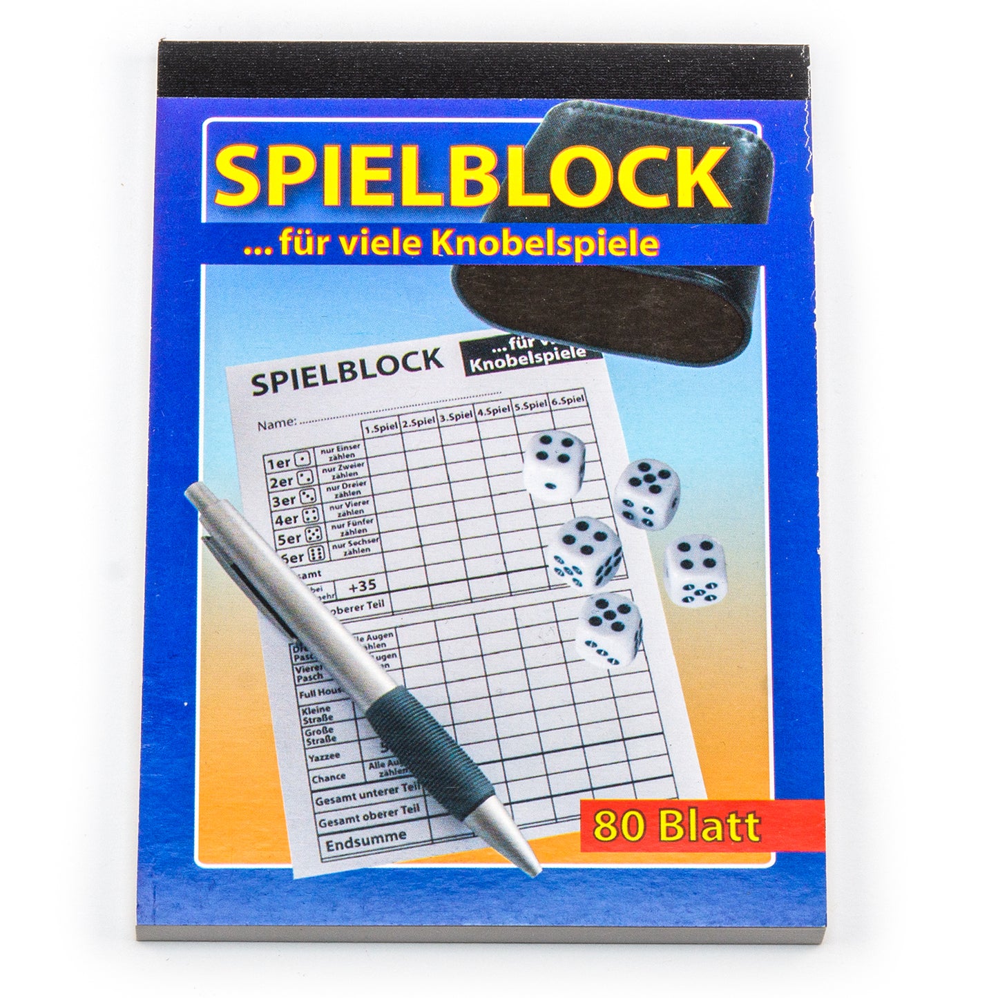 Spielblock für viele Knobelspiele