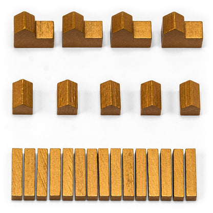 Figurines en bois de colons - ensembles individuels