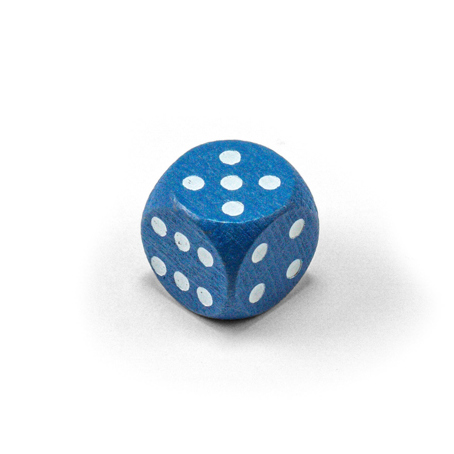 wooden dice with white eyes (16 mm)