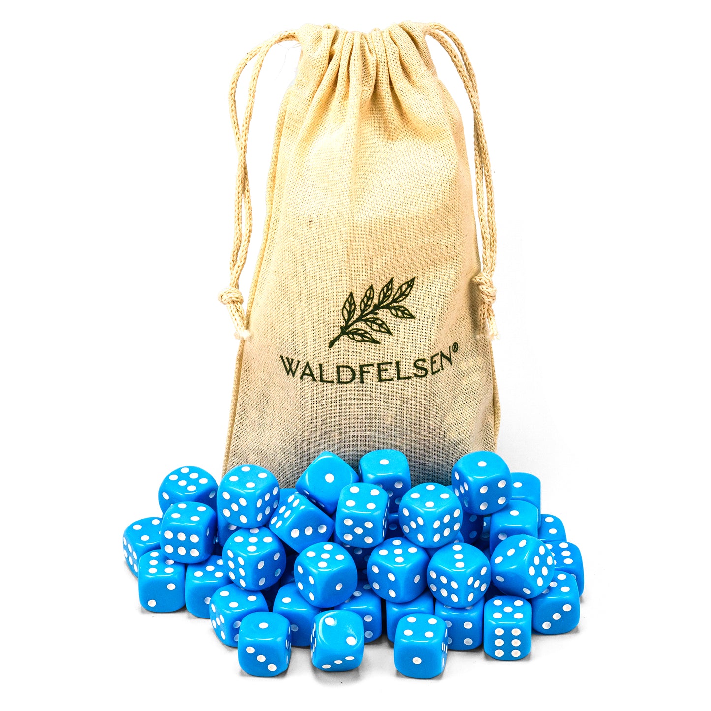 6-50 Standard Würfel 16 mm Stoffbeutel Spielwürfel Würfelset Säckchen 6-seitig