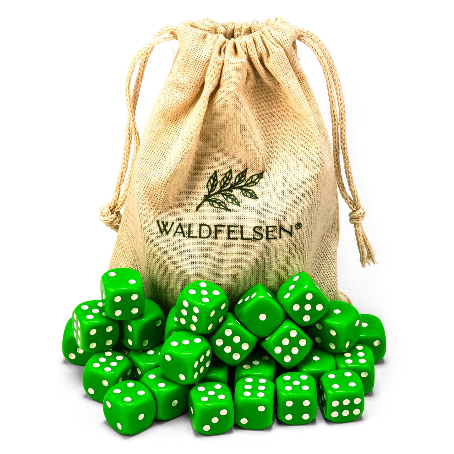 6-50 Standard Würfel 16 mm Stoffbeutel Spielwürfel Würfelset Säckchen 6-seitig