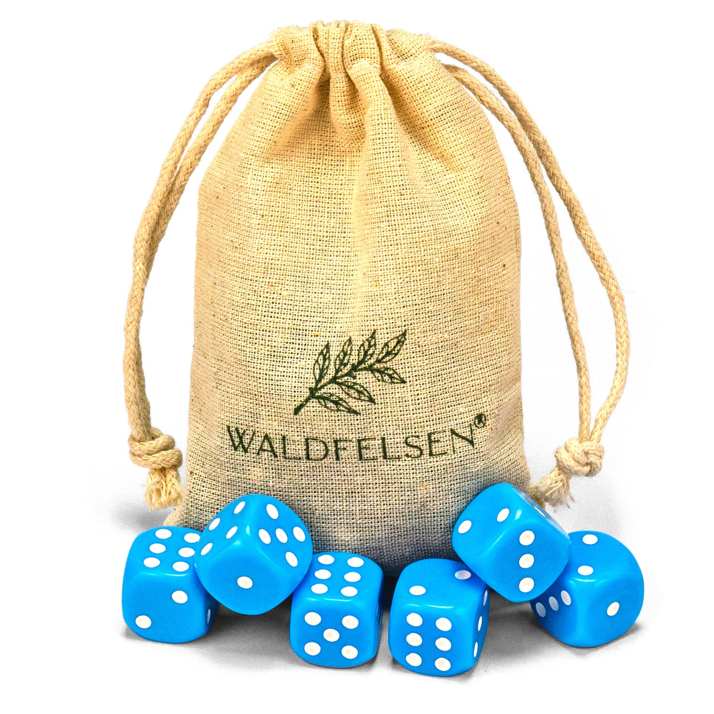 6-50 Standard Würfel 16 mm Stoffbeutel Spielwürfel Würfelset Säckchen 6-seitig