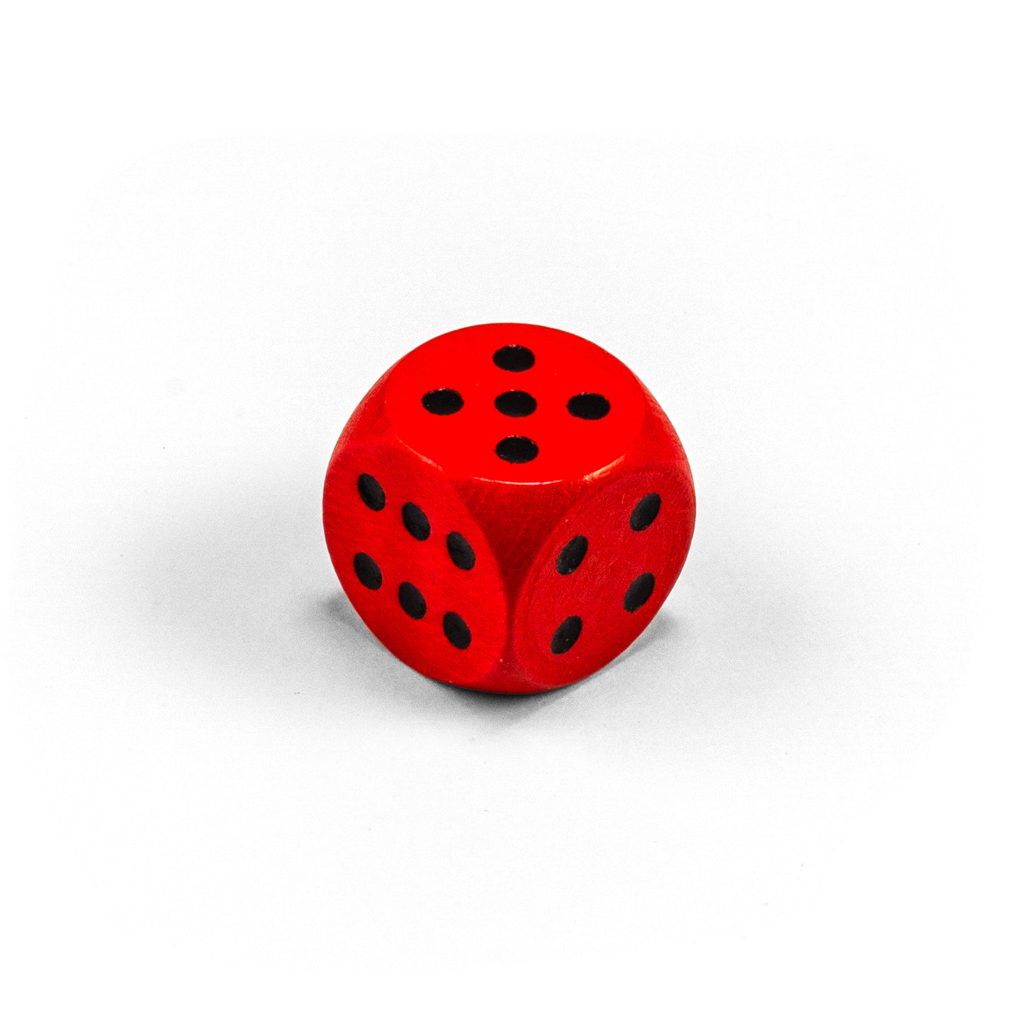 wooden dice with black eyes (16 mm)