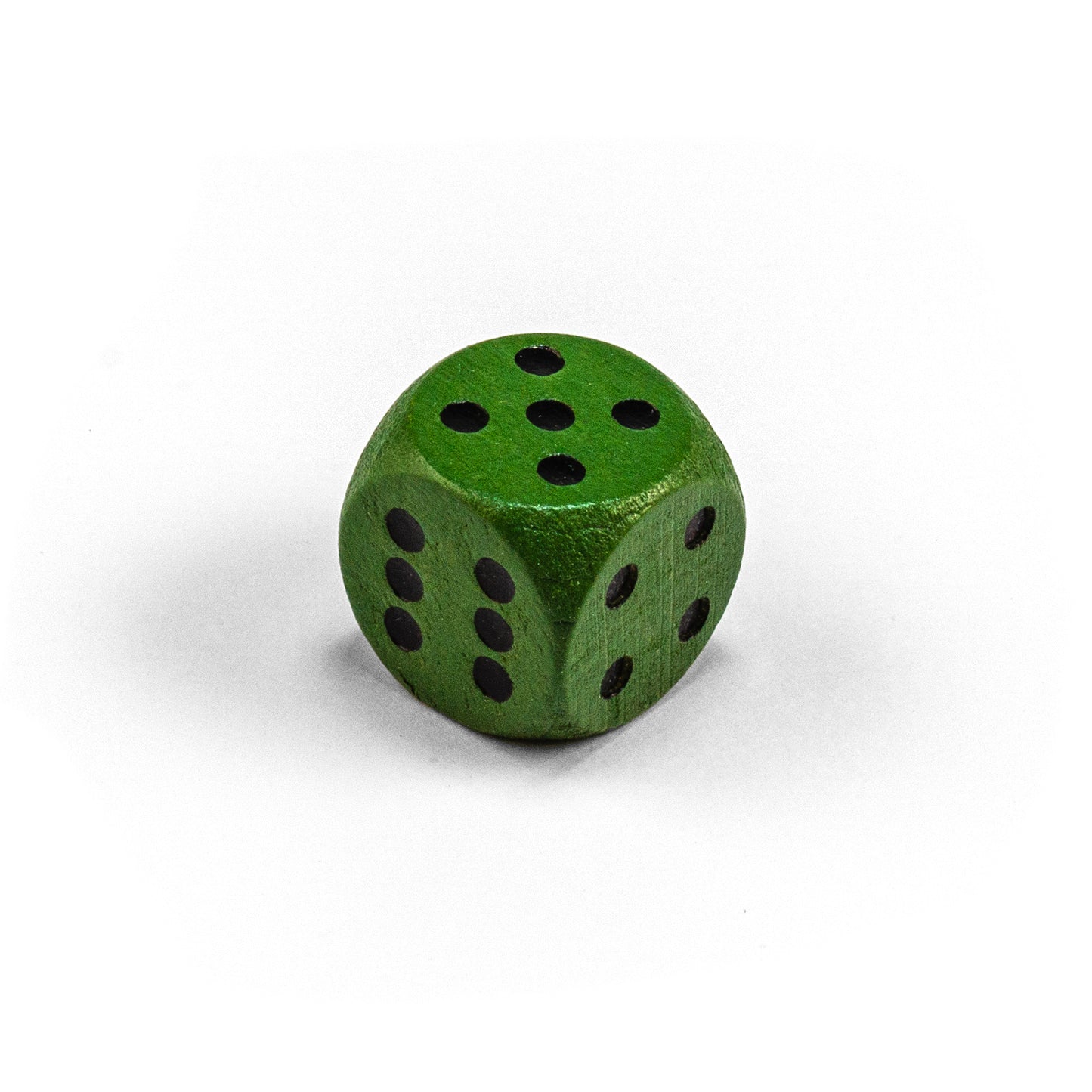 wooden dice with black eyes (16 mm)