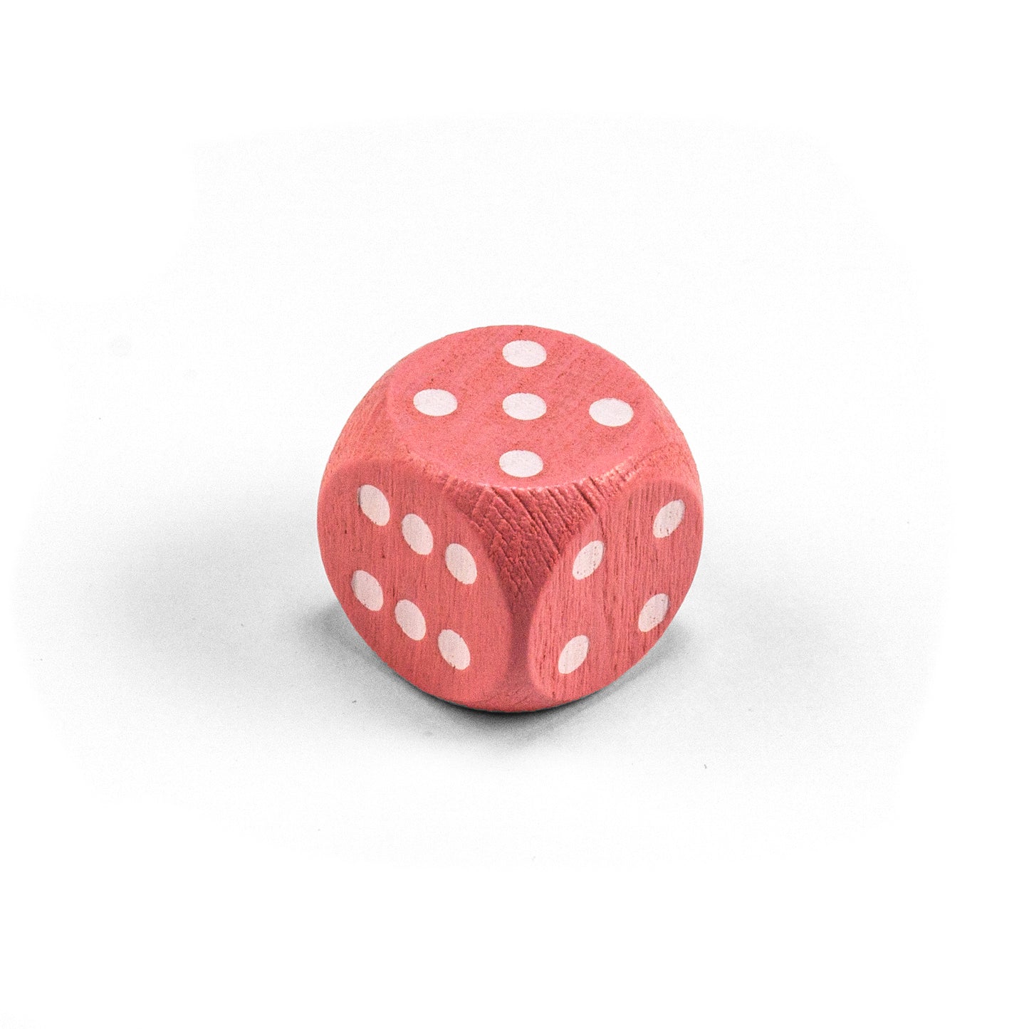 wooden dice with white eyes (16 mm)