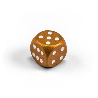 wooden dice with white eyes (16 mm)