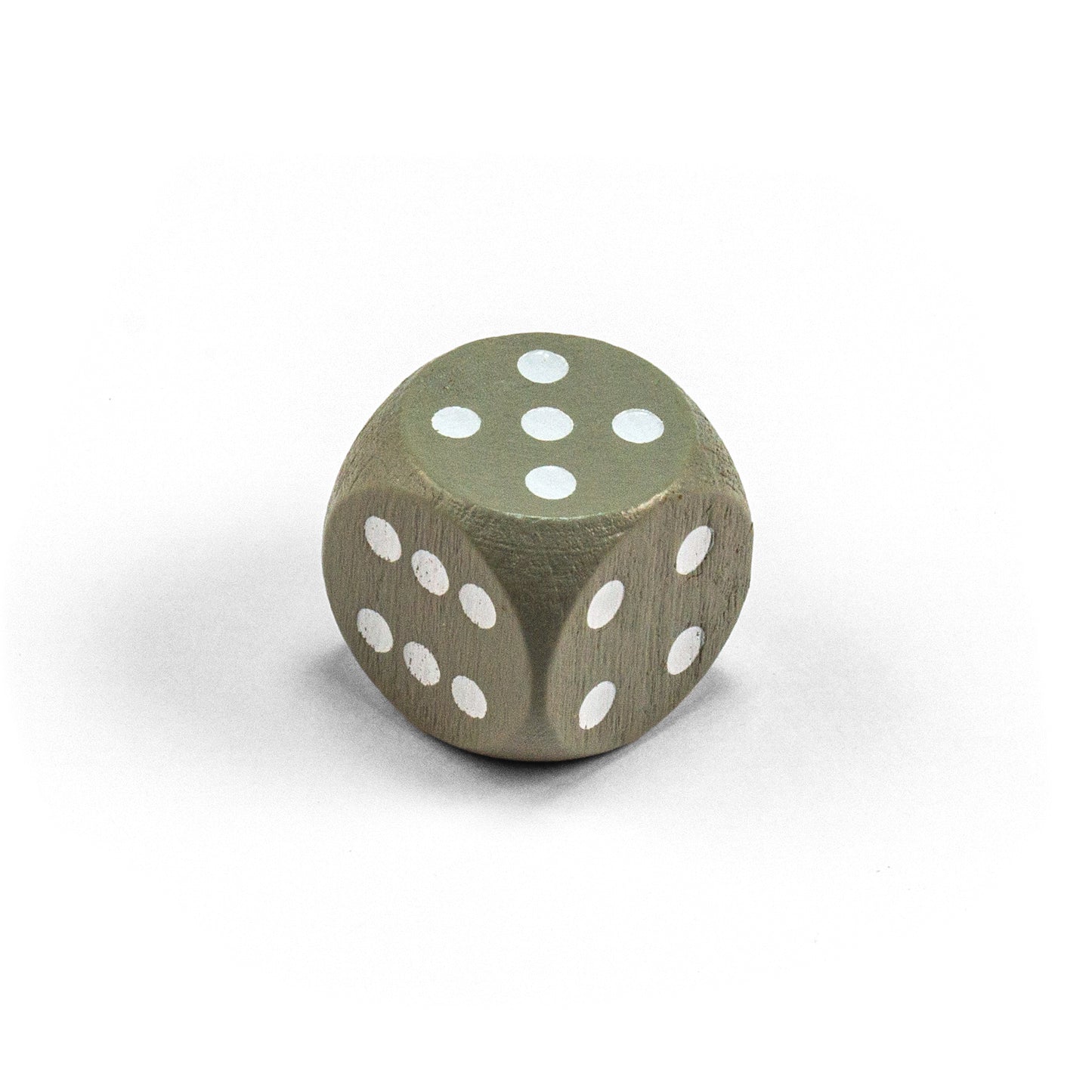 wooden dice with white eyes (16 mm)