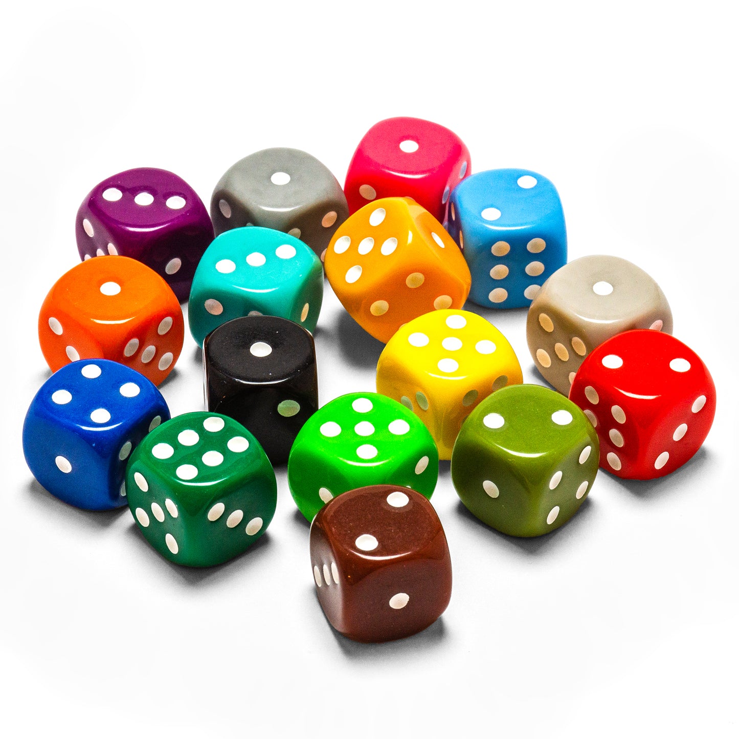 acrylic dice with eyes (16 mm)